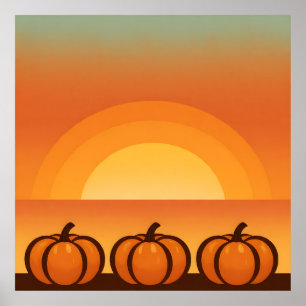 Erntemoon Streifen Poster