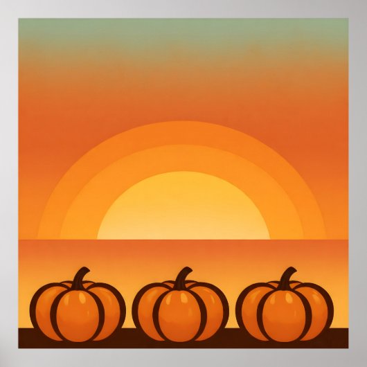 Erntemoon Streifen Poster (Vorne)