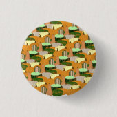 Erntemuster HerbstSquash Button (Vorderseite)