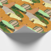 Erntemuster HerbstSquash Geschenkpapier (Ecke)