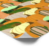 Erntemuster HerbstSquash Poster (Ecke)