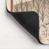 Ernten des Knoblauchs Mousepad (Ecke)