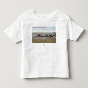 Ernten von Weizen-Szene Kleinkind T-shirt