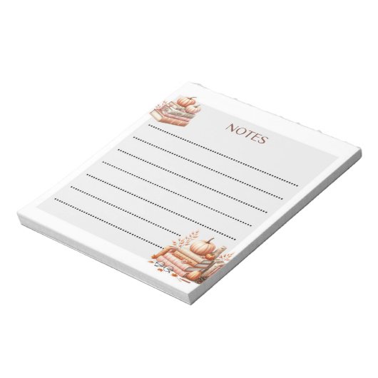 Erntenoten Herbst Notizblock (Rotiert)