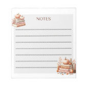 Erntenoten Herbst Notizblock (Vorderseite)