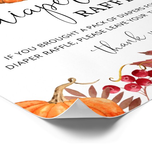 Ernteorange Poster (Ecke)