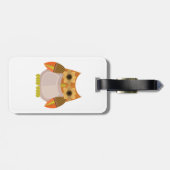 Ernteowl - Orange Gepäckanhänger (Rückseite horizontal)