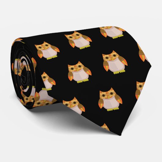 Ernteowl - Orange Krawatte (Gerollt)