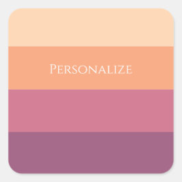 Erntepalette- Quadratischer Aufkleber