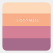 Erntepalette- Quadratischer Aufkleber (Vorderseite)