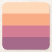 Erntepalette- Rechteckiger Pappuntersetzer (Vorderseite)