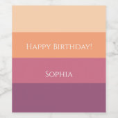 Erntepalette- Weinetikett (Einzelnes Label)