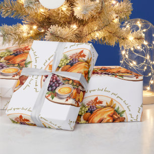 Erntepapier für Erntedank Geschenkpapier