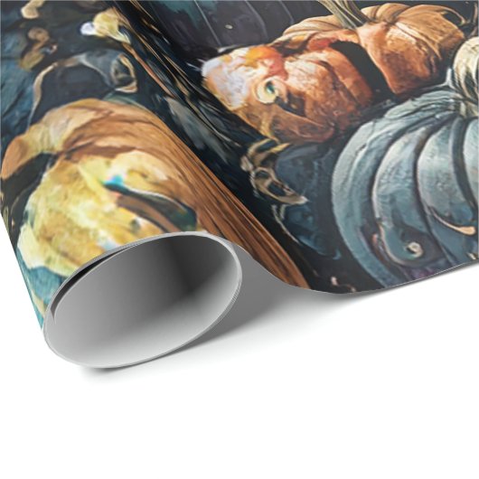 Erntepapier für Mitternacht Geschenkpapier (Rolleneckpunkt)