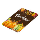 Erntepumpen und Herbstleaves Grenze dankbar Magnet (Linke Seite)