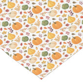 Erntepumpen und Herbstleaves Muster Kurzer Tischläufer (Ecke)