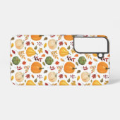 Erntepumpen und Herbstleaves Muster Samsung Galaxy Hülle (Rückseite (Horizontal))