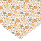 Erntepumpen und Herbstleaves Muster Tischdecke (Schrägansicht)