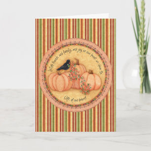 Ernterunde über feiertagskarte