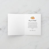 Ernteschiff im Herbst glücklich Danksagung Feiertagskarte (Innenseite)