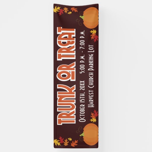 Erntestrick oder Leckerei Banner (Vertikal)