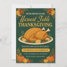 Erntetisch gebratener Truthahn grünes Thanksgiving