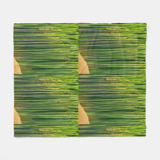 Ernteträume Crop Print Fleece Blanket. (Vorderseite (Horizontal))