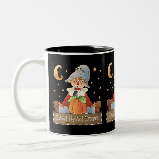 Ernteträume Scarecrow Fall Kaffee Tasse (Links)