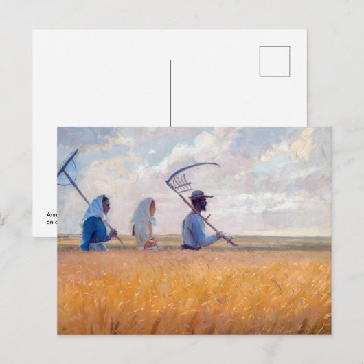 Erntezeit | Anna Ancher | Postkarte (Vorne/Hinten)