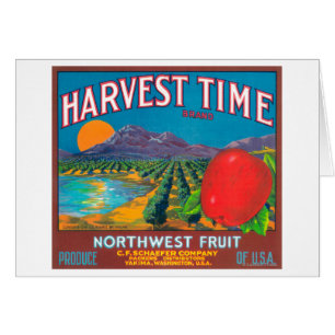 Erntezeit Apple Label - Yakima, WA