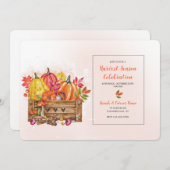 Erntezeit Einladung (Vorne/Hinten)