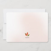 Erntezeit Einladung (Rückseite)