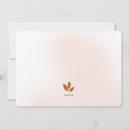 Erntezeit Einladung (Rückseite)