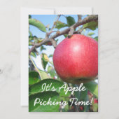 Erntezeit Einladung (Vorderseite)