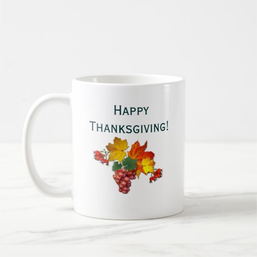 Erntezeit Erntedank Kaffeetasse (Links)