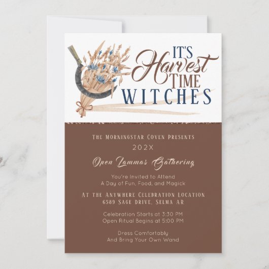 Erntezeit Fall Lammas-Ansammlung Einladung (Vorderseite)