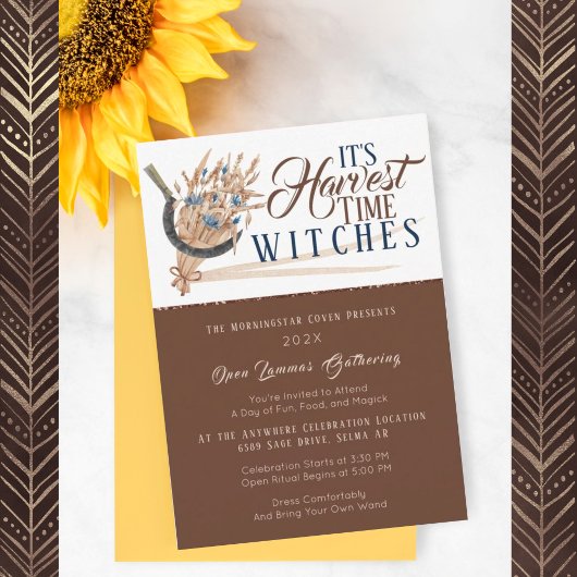 Erntezeit Fall Lammas-Ansammlung Einladung