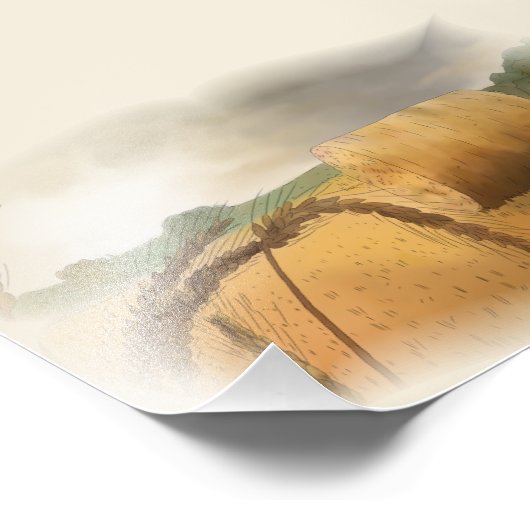 Erntezeit Fotodruck (Ecke)