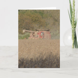 Erntezeit kombinieren Sojabohnenfeld Karte