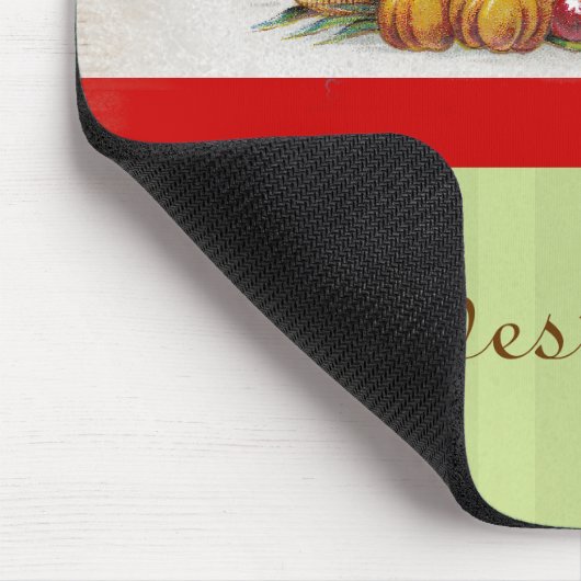 Erntezeit Maus Pad Vintage Landwirtschaftsbilder Mousepad (Ecke)