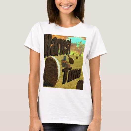 Erntezeit mit Logo, T-Shirt (Vorderseite)