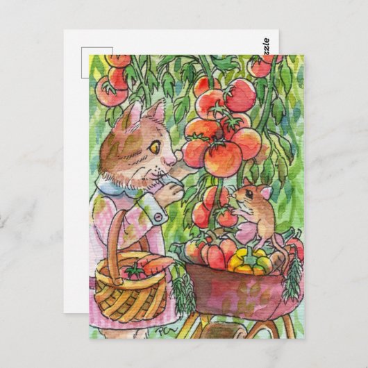 Erntezeit Postkarte (Vorne/Hinten)