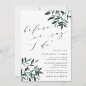 Erntezeit Probe Dinner Einladung (Vorderseite)