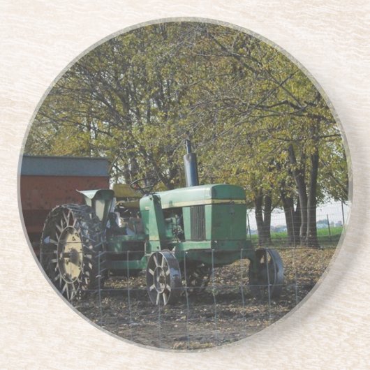 Erntezeit Sandstein Untersetzer (Vorne)