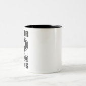 Ernüchtern Sie 2 Jahre Schwarz-auf Weiß Zweifarbige Tasse (Mittel)