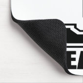 Ernüchtern Sie 3 Jahre Schwarz-auf Weiß Mousepad (Ecke)