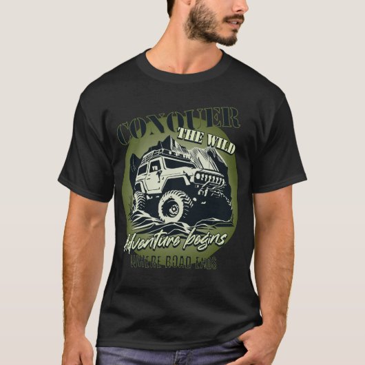 Erober das Wilde T-Shirt - grün (Vorderseite)