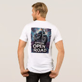 🔥 Erober den Open Road Biker Art Style Tri-Blend Shirt (Rückseite voll)