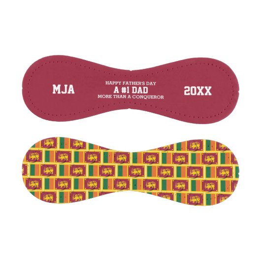 Eroberer Vater SRI LANKA FLAG Monogram Baseball (Paneele)