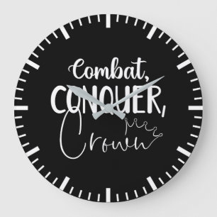 Erobern, Kronen - Gymnastik Erfolg Motivierend Große Wanduhr